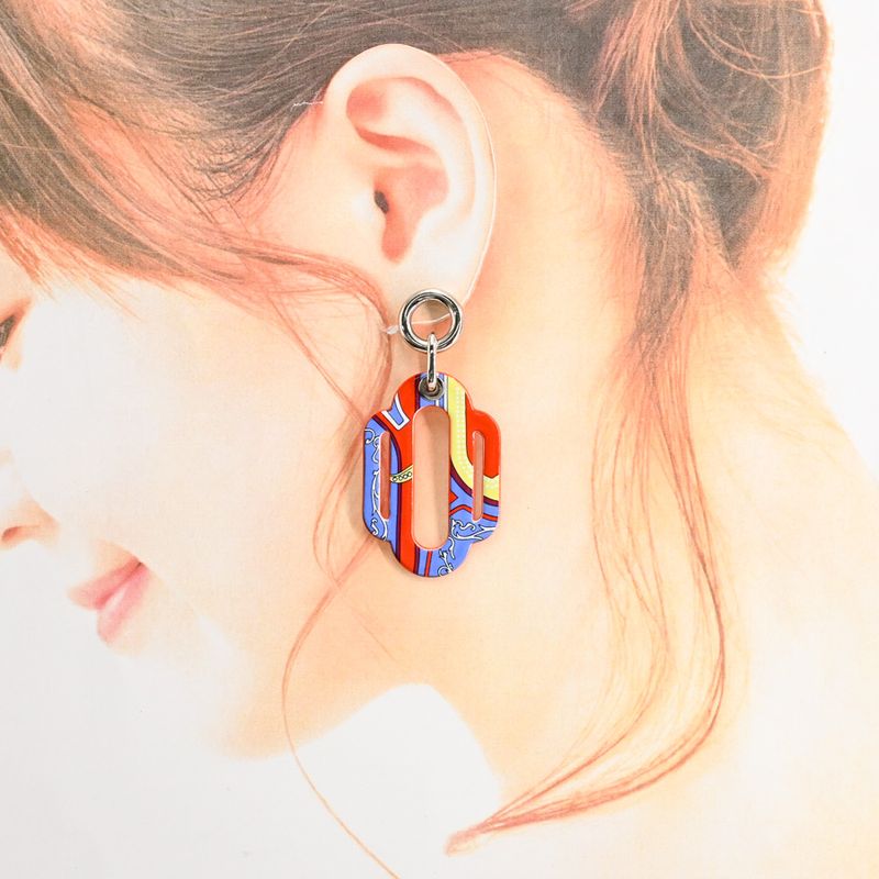 Hermes Earrings Attrage Blue