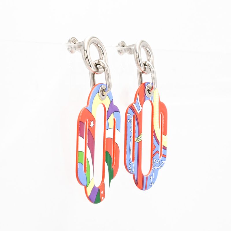 Hermes Earrings Attrage Blue