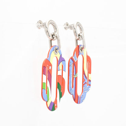 Hermes Earrings Attrage Blue