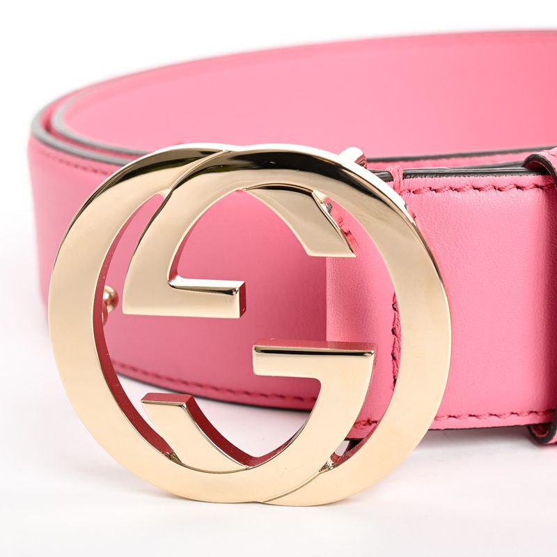 Gucci Belt Interlocking Belts Pink