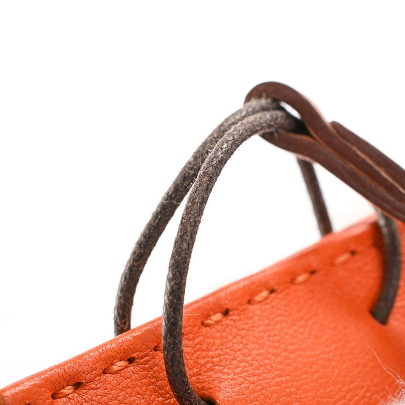 Hermes Charm Sac Orange Keychain