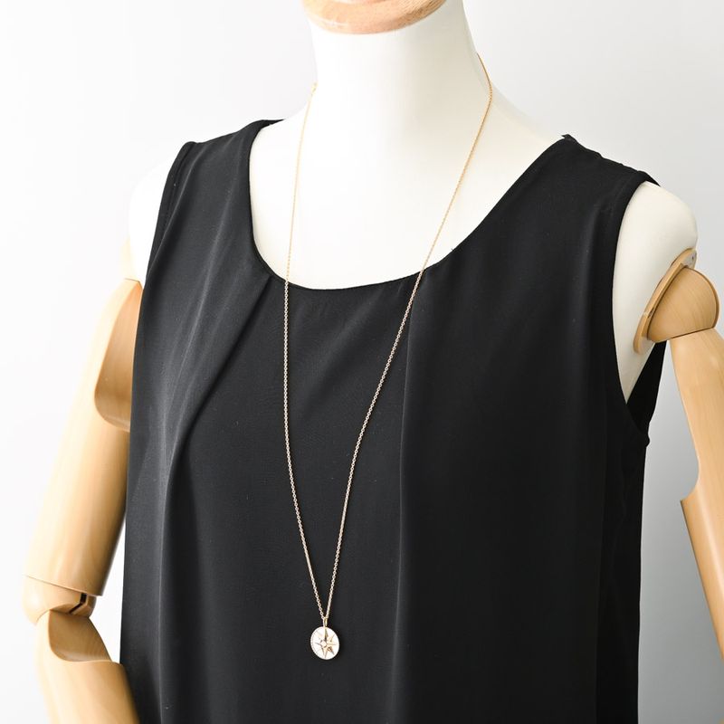 Dior Necklace Rose Des Vents Medallion