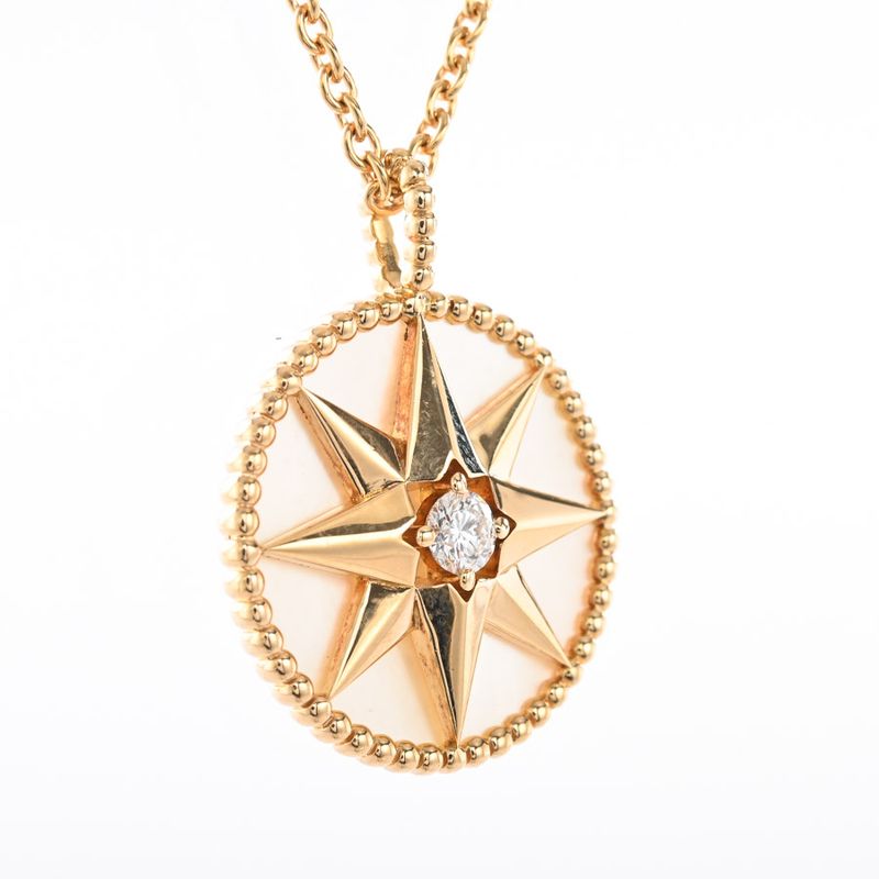 Dior Necklace Rose Des Vents Medallion