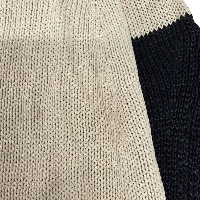 Celine Dress 38 M Black Beige Short Sleeve Knee Length