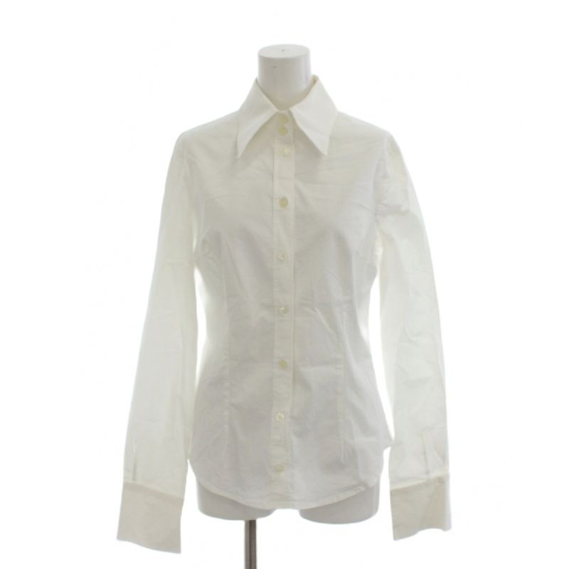 Dolce & Gabbana D&G Shirt Blouse S White with Collar Long Sleeve