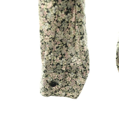 Saint Laurent Paris Flower Print Shirt Cotton 37 Multicolor CX