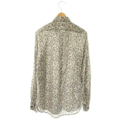 Saint Laurent Paris Flower Print Shirt Cotton 37 Multicolor CX