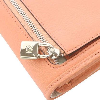 Loewe Amazona Compact Wallet Bifold Anagram Leather Salmon Pink