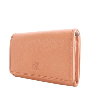 Loewe Amazona Compact Wallet Bifold Anagram Leather Salmon Pink