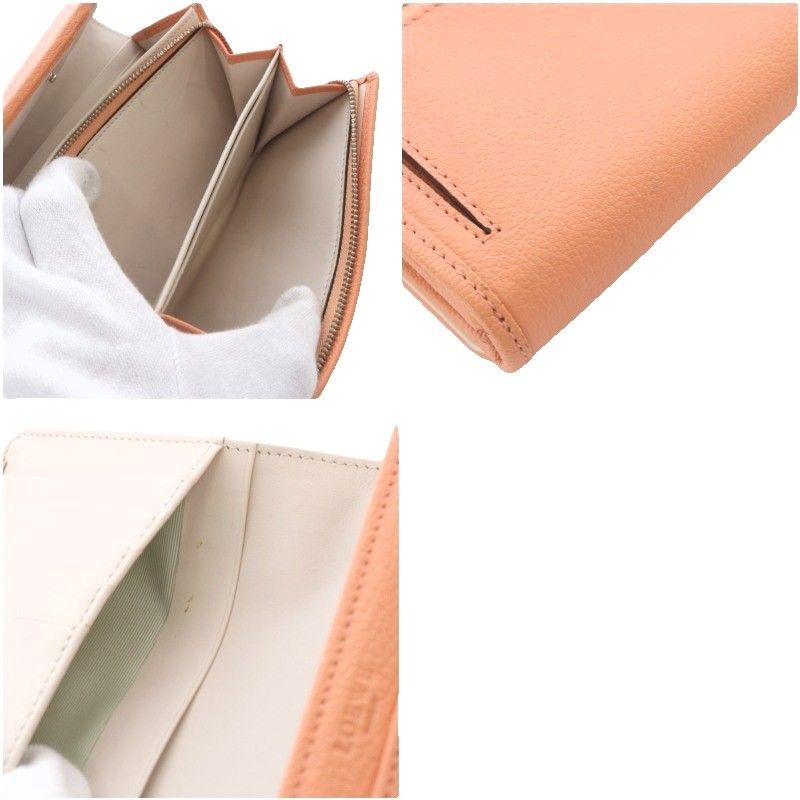 Loewe Amazona Compact Wallet Bifold Anagram Leather Salmon Pink