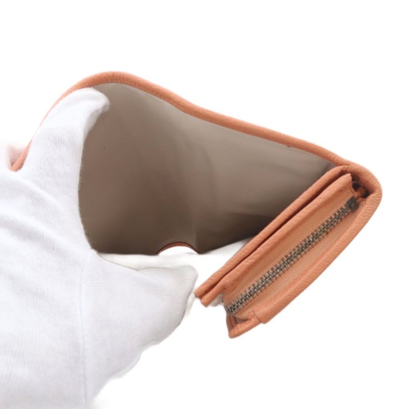 Loewe Amazona Compact Wallet Bifold Anagram Leather Salmon Pink