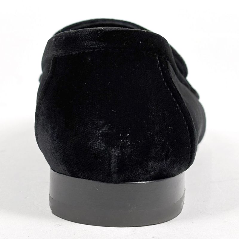 Hermes Hlogo Loafers Shoes Suede Black