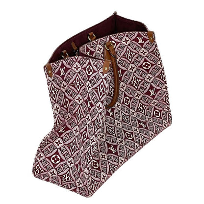 Louis Vuitton on the Go GM 2-Way Shoulder Bag Monogram Jacquard