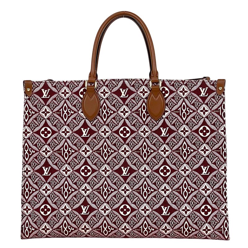 Louis Vuitton on the Go GM 2-Way Shoulder Bag Monogram Jacquard