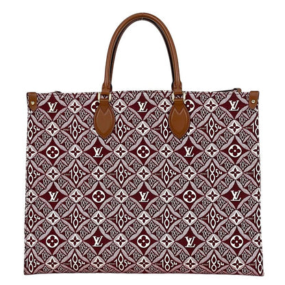 Louis Vuitton on the Go GM 2-Way Shoulder Bag Monogram Jacquard