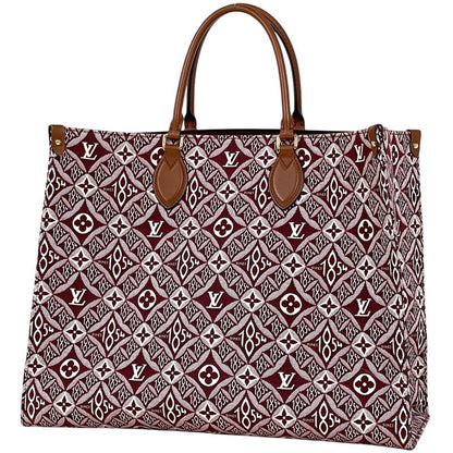 Louis Vuitton on the Go GM 2-Way Shoulder Bag Monogram Jacquard