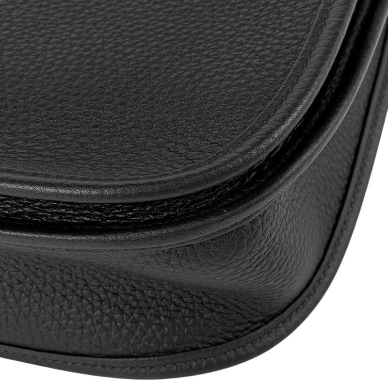Hermes Evelyne 3 PM Perforated Hlogo Dark Navy Black Shoulder Bag Taurillon