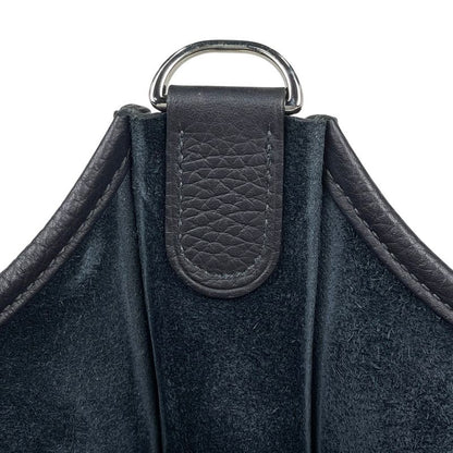 Hermes Evelyne 3 PM Perforated Hlogo Dark Navy Black Shoulder Bag Taurillon