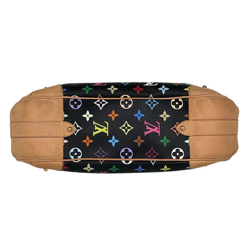 Louis Vuitton Greta Shoulder Bag Monogram Multicolor Noir Black