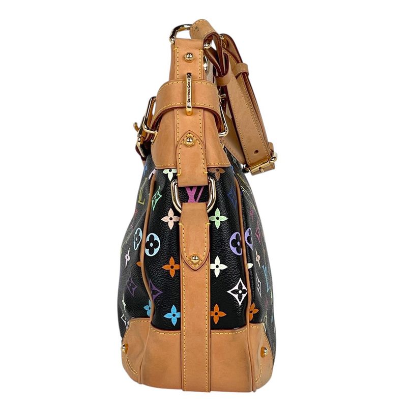 Louis Vuitton Greta Shoulder Bag Monogram Multicolor Noir Black