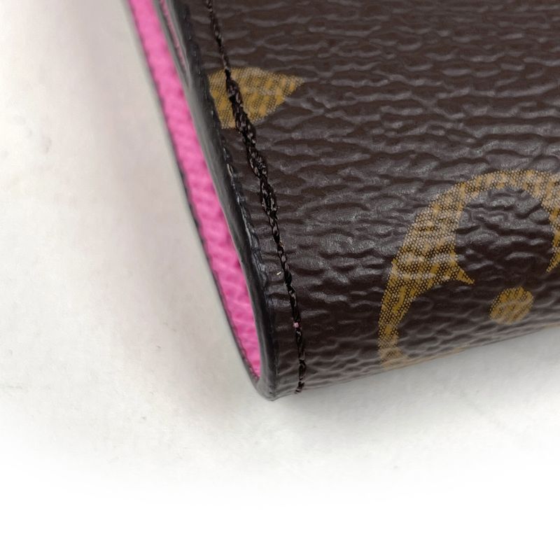 Louis Vuitton Portefeuille Lisa Bifold Wallet Monogram Brown Rose Lolipop