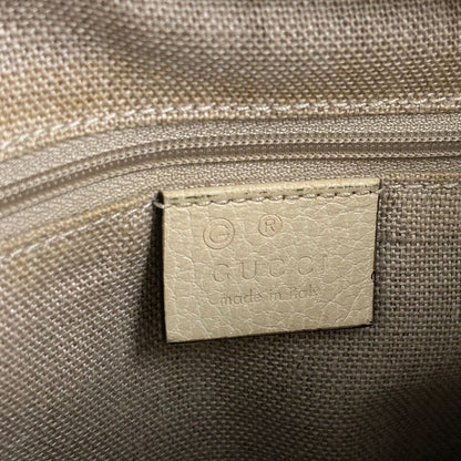 Gucci GG Pattern Handbag Canvas Beige Ivory