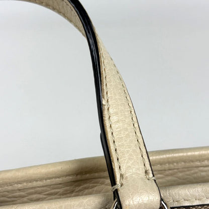 Gucci GG Pattern Handbag Canvas Beige Ivory