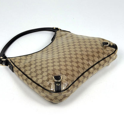 Gucci GG Crystal Shoulder Bag Brown