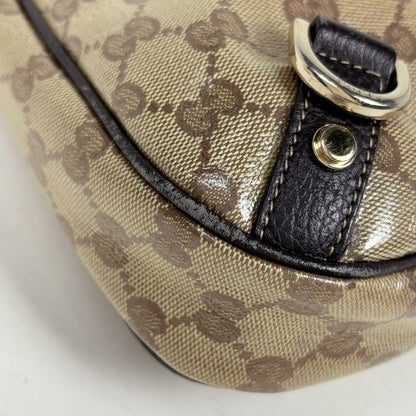 Gucci GG Crystal Shoulder Bag Brown