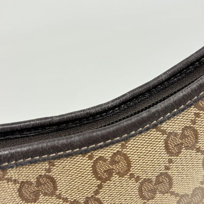 Gucci GG Crystal Shoulder Bag Brown