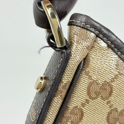 Gucci GG Crystal Shoulder Bag Brown
