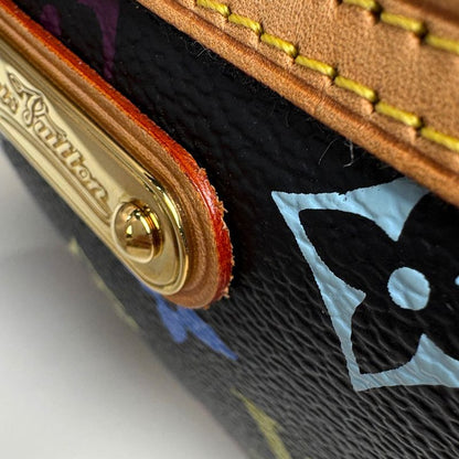 Louis Vuitton Pochette Mirror MM Pouch Monogram Multicolor Noir Black