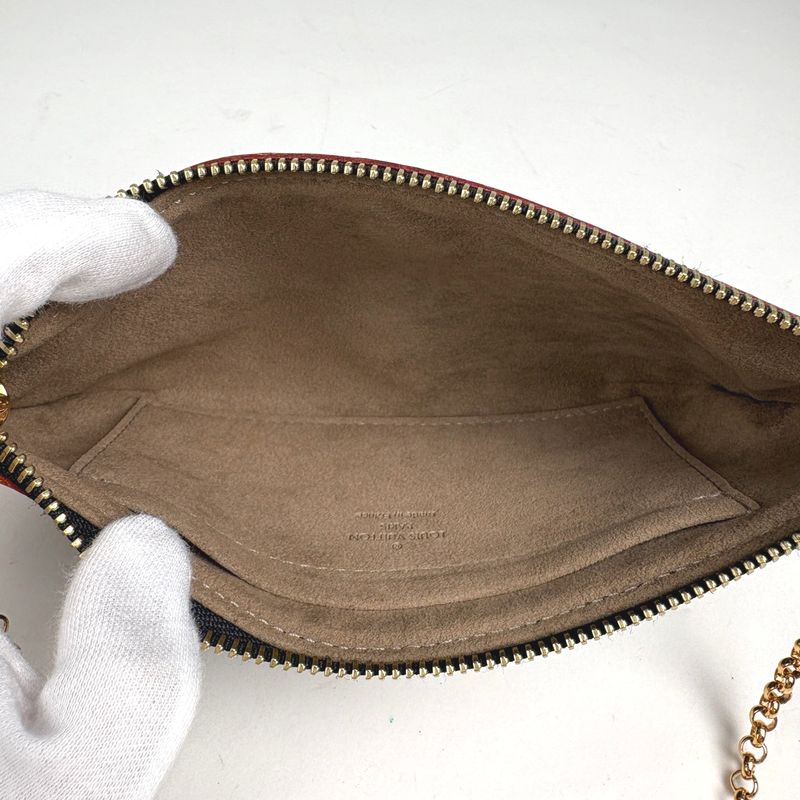 Louis Vuitton Pochette Mirror MM Pouch Monogram Multicolor Noir Black
