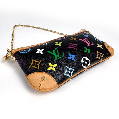 Louis Vuitton Pochette Mirror MM Pouch Monogram Multicolor Noir Black