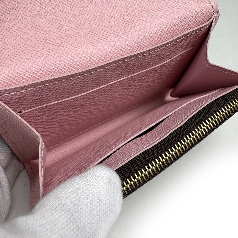 Louis Vuitton Porte-Monnaie Rosalie Coin Case Monogram Brown Rose Ballerine