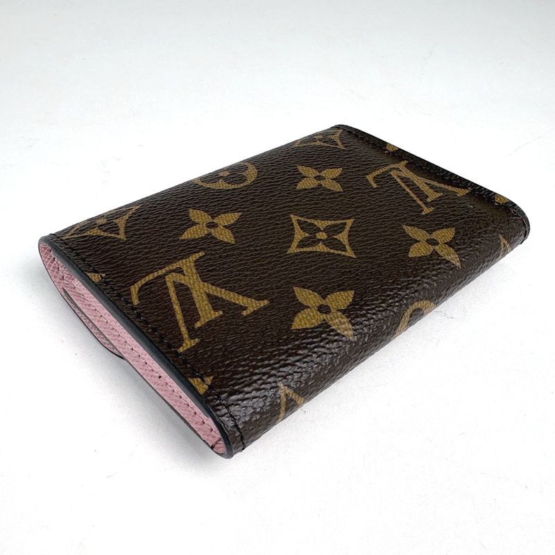 Louis Vuitton Porte-Monnaie Rosalie Coin Case Monogram Brown Rose Ballerine