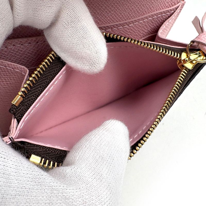 Louis Vuitton Porte-Monnaie Rosalie Coin Case Monogram Brown Rose Ballerine