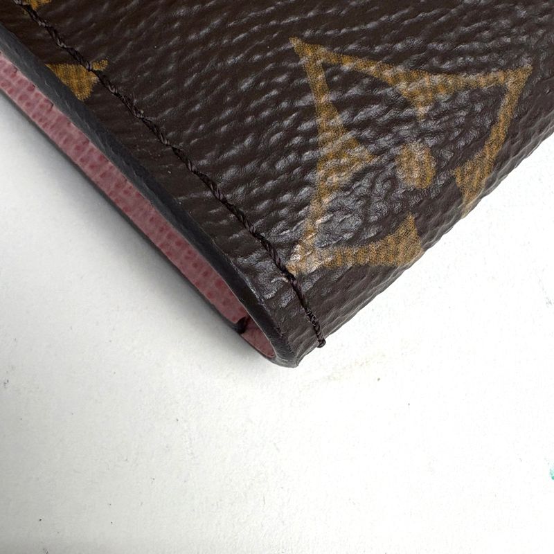 Louis Vuitton Porte-Monnaie Rosalie Coin Case Monogram Brown Rose Ballerine