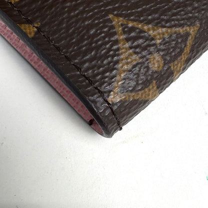 Louis Vuitton Porte-Monnaie Rosalie Coin Case Monogram Brown Rose Ballerine