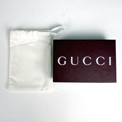 Gucci Logo Card Case Leather Black