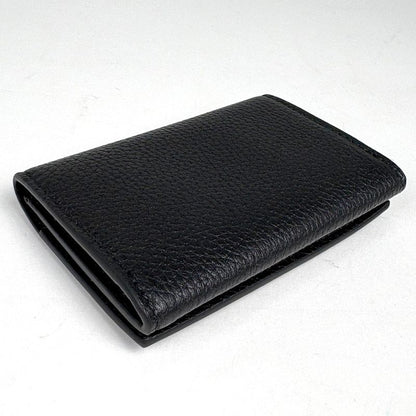 Gucci Logo Card Case Leather Black