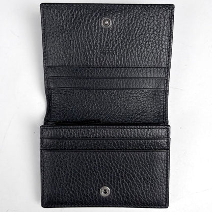 Gucci GG Marmont Mini Wallet Double Bifold Leather Black