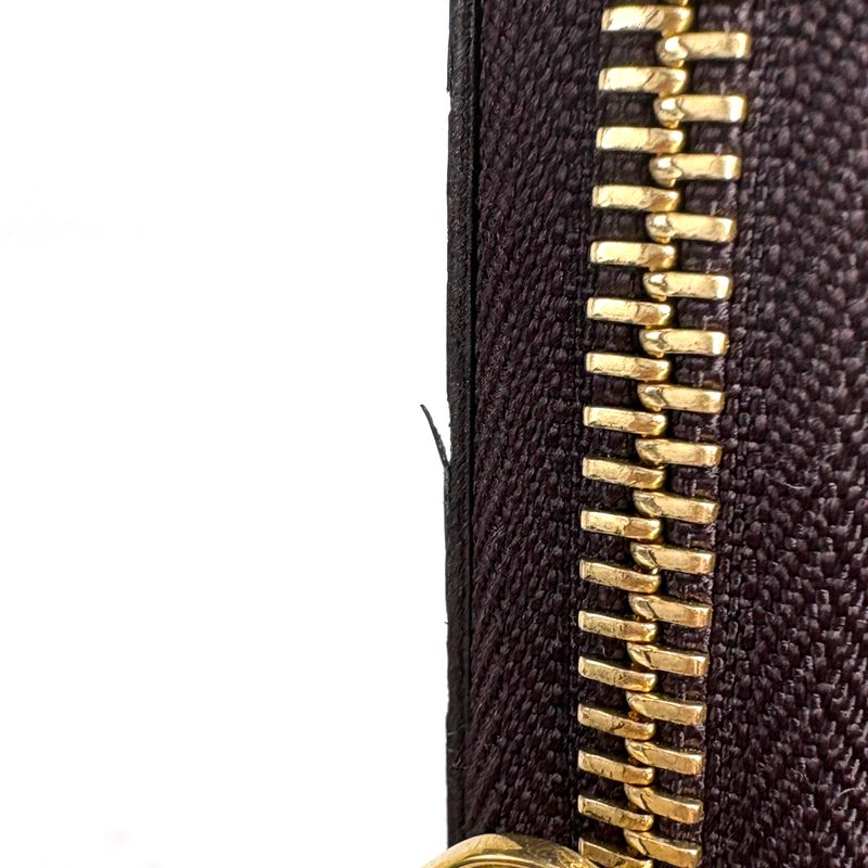 Louis Vuitton Zippy Wallet Round Zip Monogram Vernis Amarante