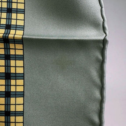 Hermes Carre 90 the Bull & Mouth Regents Circus Piccadilly Mail Scarf Silk Gray