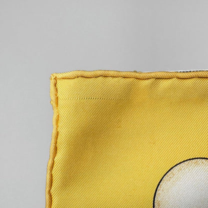 Hermes Carre 90 la Musique Des Spheres Music of the Scarf Silk Yellow Multicolor