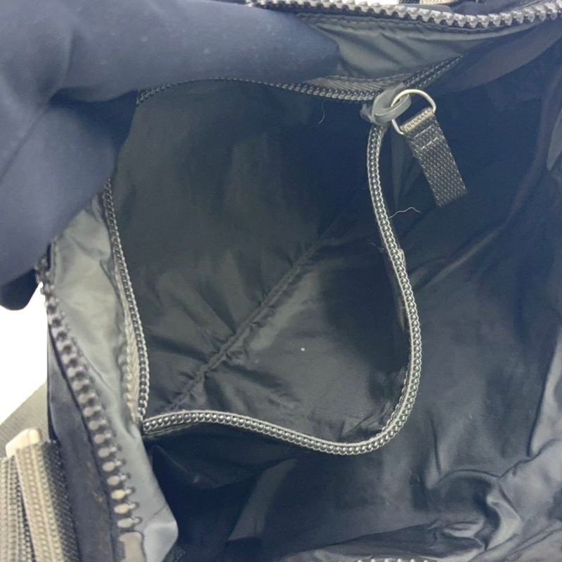 Prada Sports Nylon Black Shoulder Bag Silver