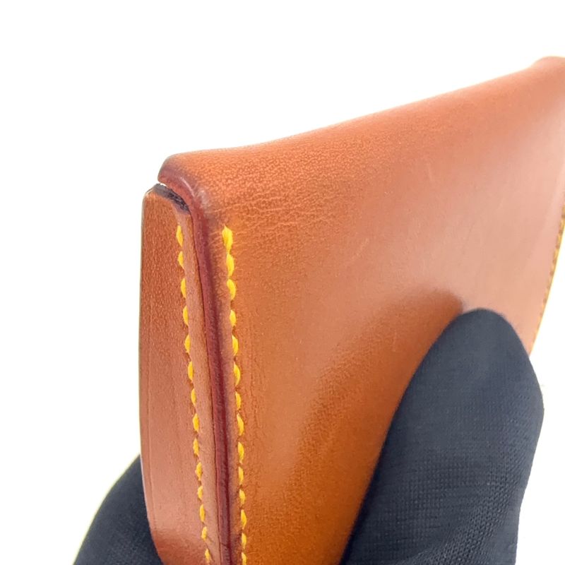 Louis Vuitton Porte-Monnaie Cuvette Nomad Coin Case Leather Brown Wallet