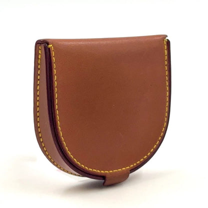 Louis Vuitton Porte-Monnaie Cuvette Nomad Coin Case Leather Brown Wallet