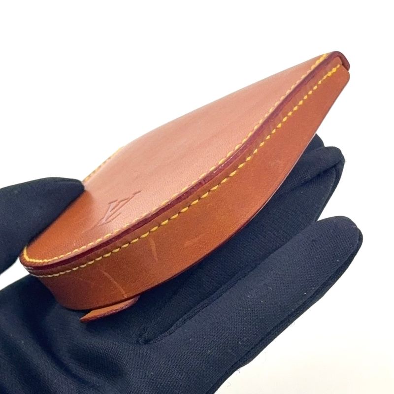 Louis Vuitton Porte-Monnaie Cuvette Nomad Coin Case Leather Brown Wallet