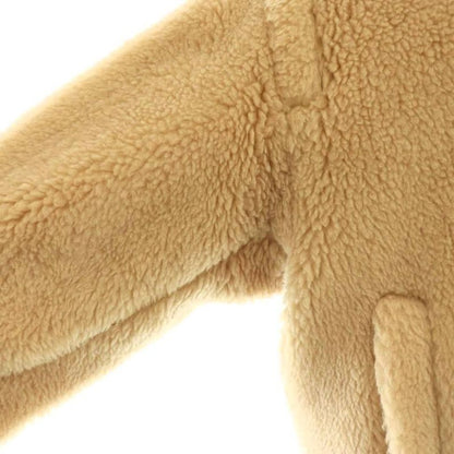 Max Mara Teddy Bear Bomber Jacket Zip Up 40 Beige